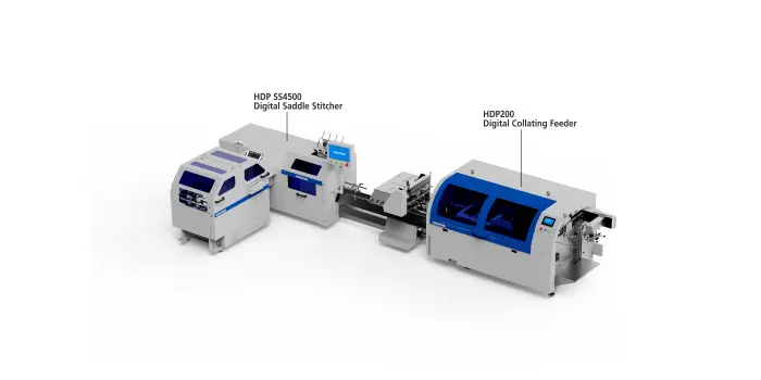 HDP Sheet to Collator to Saddle Stitching Digital Line